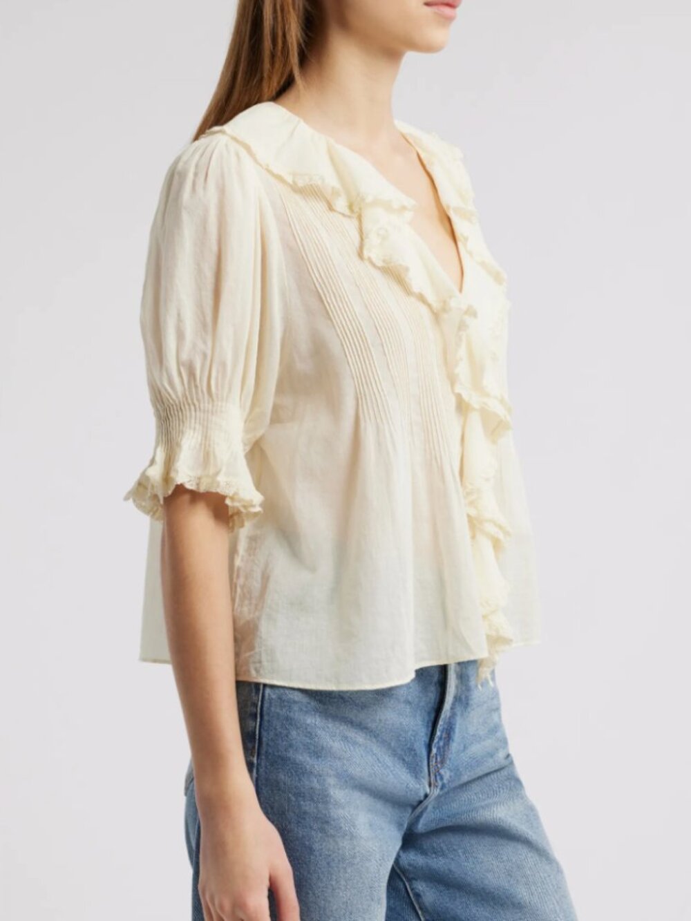 Doen Henri Top - Creme Citron Size S